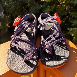 Chaco Women's ZX3 classic Sandals - Black Purple and Orange